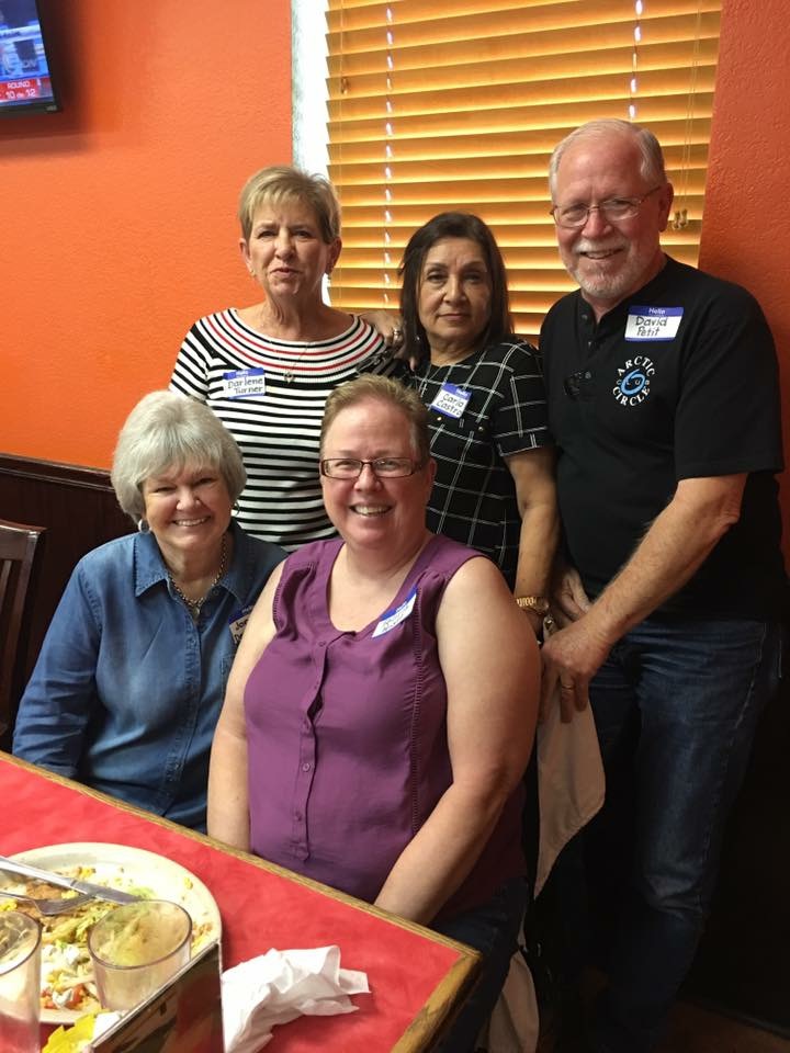 Bottom Jonnye Doering and Felicia Hiatt. Top Darlene Turner  Carla Castro and David Petit